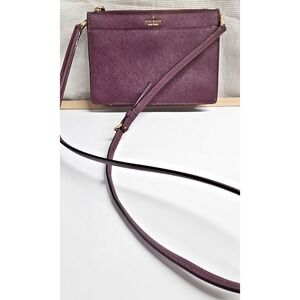 Kate Spade Cameron street Clarise cowhide leather black crossbody clutch bag‎